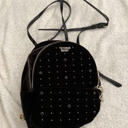 Victoria’s Secret Backpack Velour Adjustable Straps 