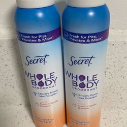 Secret Whole Body Deodorant Spray ONLY $7