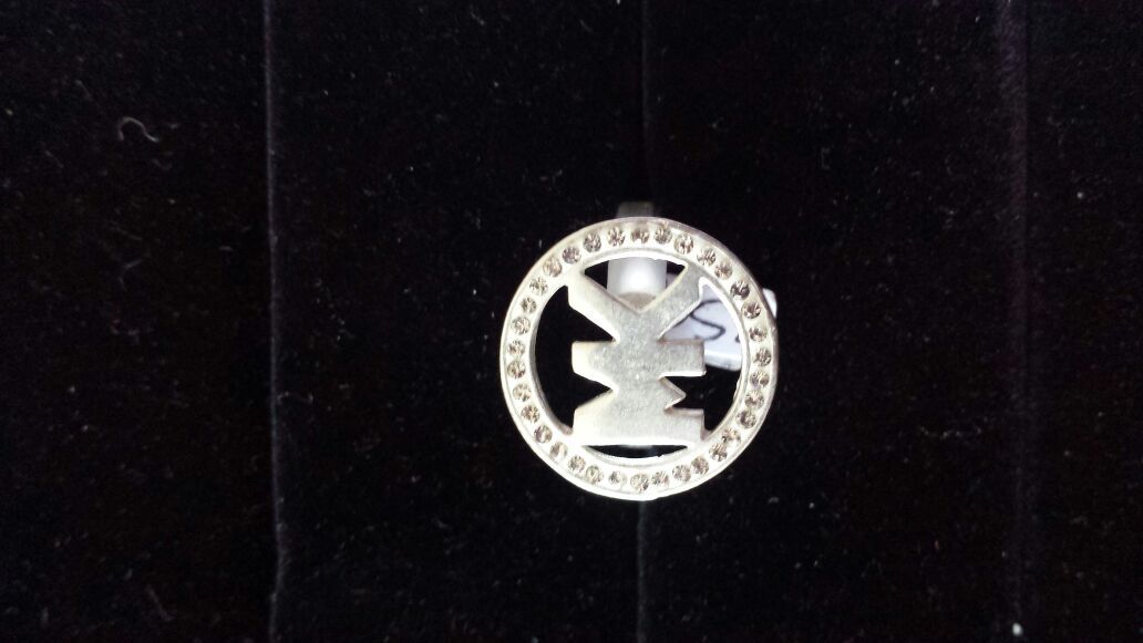 Anillo mk número 6 plata pura 925