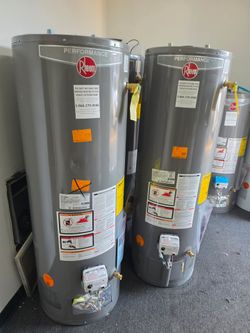 NEW OPEN BOX WATER HEATERS

🔥 40, 50 & 75 GALLON SIZES AVAILABLE

Natural Gas • Electric • Propane

PRICES STARTING AT $550

✅ Warranty Included
✅ Ne