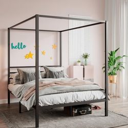 Amazon Black Metal Queen Bed Frame 