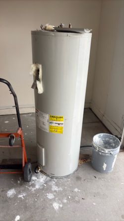 Scrap metal kitchen stove and water heater
