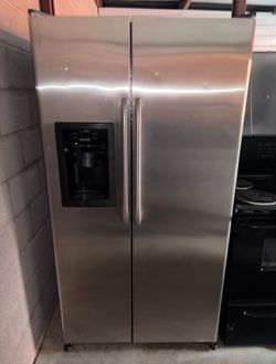 GE Stainless Steel Refrigerator And Freezer
