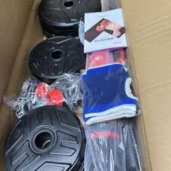 RUNWE Adjustable Dumbbell Barbell Set