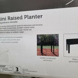 Mini Raised Metal Gargen Flower Bed With Legs New