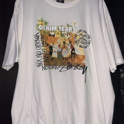 DENIM TEARS X STUSSY TEE XL BRAND NEW 