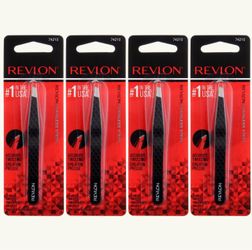 6 Pieces Of Revlon Expert Tweezer, Slant Tip