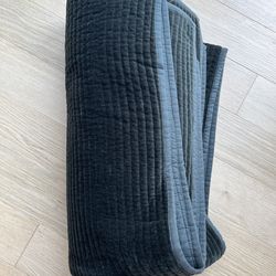 Crate & Barrel Velvet Quilt
