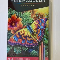 Prismacolor Premier Colored Pencils, Soft Core, 24 Pack, Unopened