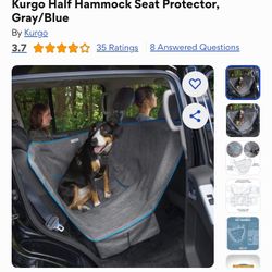 Dog car Seat Protector - Half Hammock