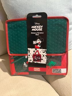Mickey Mouse soccer Hielera Termica Mini small cooler oxxo Mexico exclusive