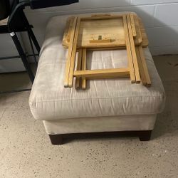 Ottoman And Two Dinner Tables