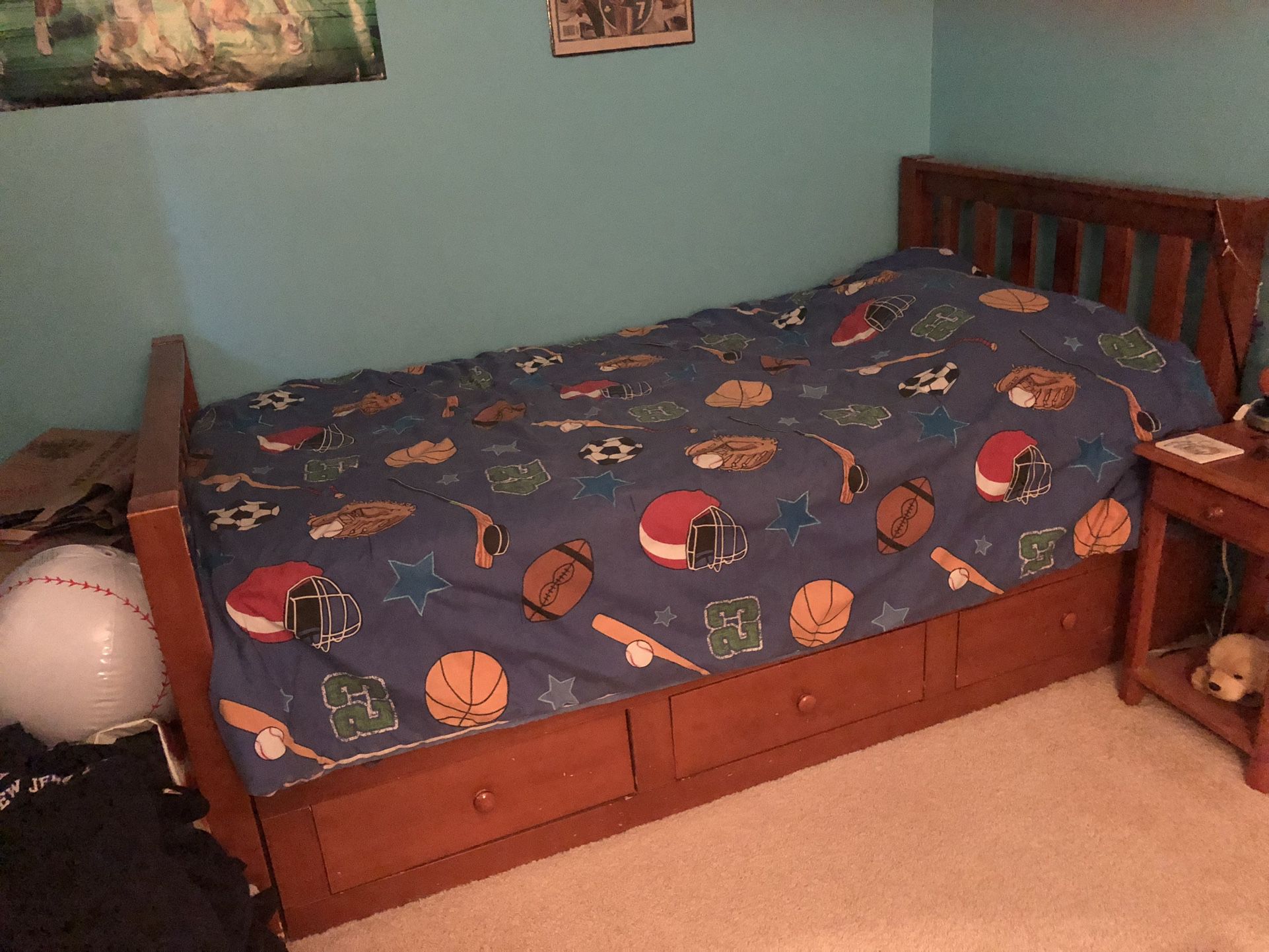Twin Captain Bed 