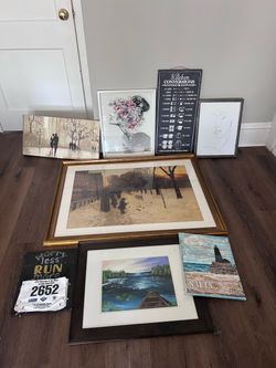 Mixed Wall Art and Decor Lot