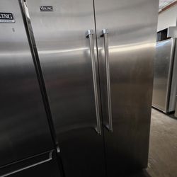42" VIKING BUILT IN STAINLESS STEEL REFRIGERATOR 