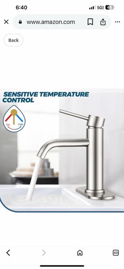 Brushed Gold Bathroom Faucets Nickel  A42