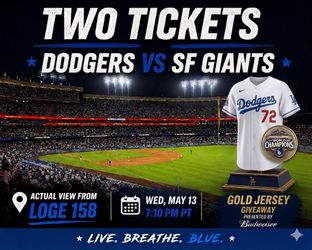 Dodger Tickets Gold Jersey Giveaway
