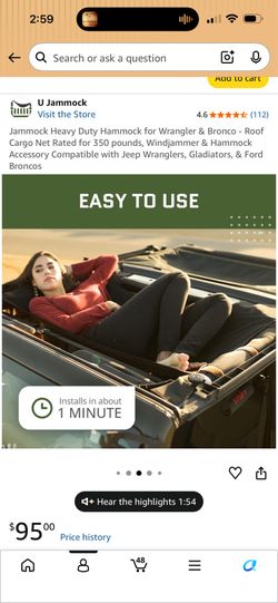 Jammock - Jeep hammock