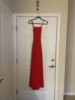 Red Long Formal Dress 