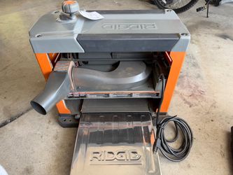 Ridgid 13” planer