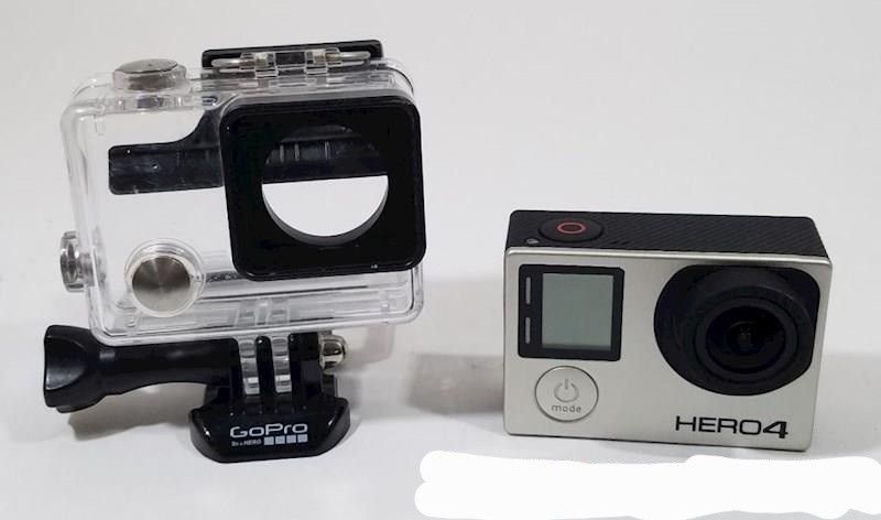 GoPro HERO4 Silver Edition Action Digital Camera and mount.