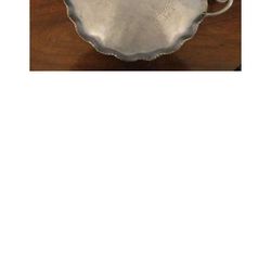 Vintage Farber & Shelvin Hand Wrought Aluminum Serving Tray