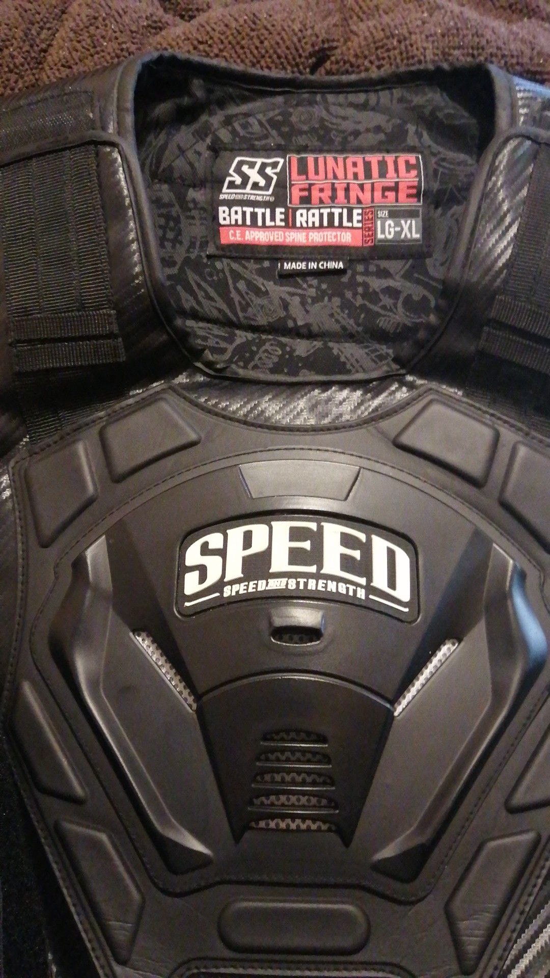 Speed and strength motorcycle vest with lights
