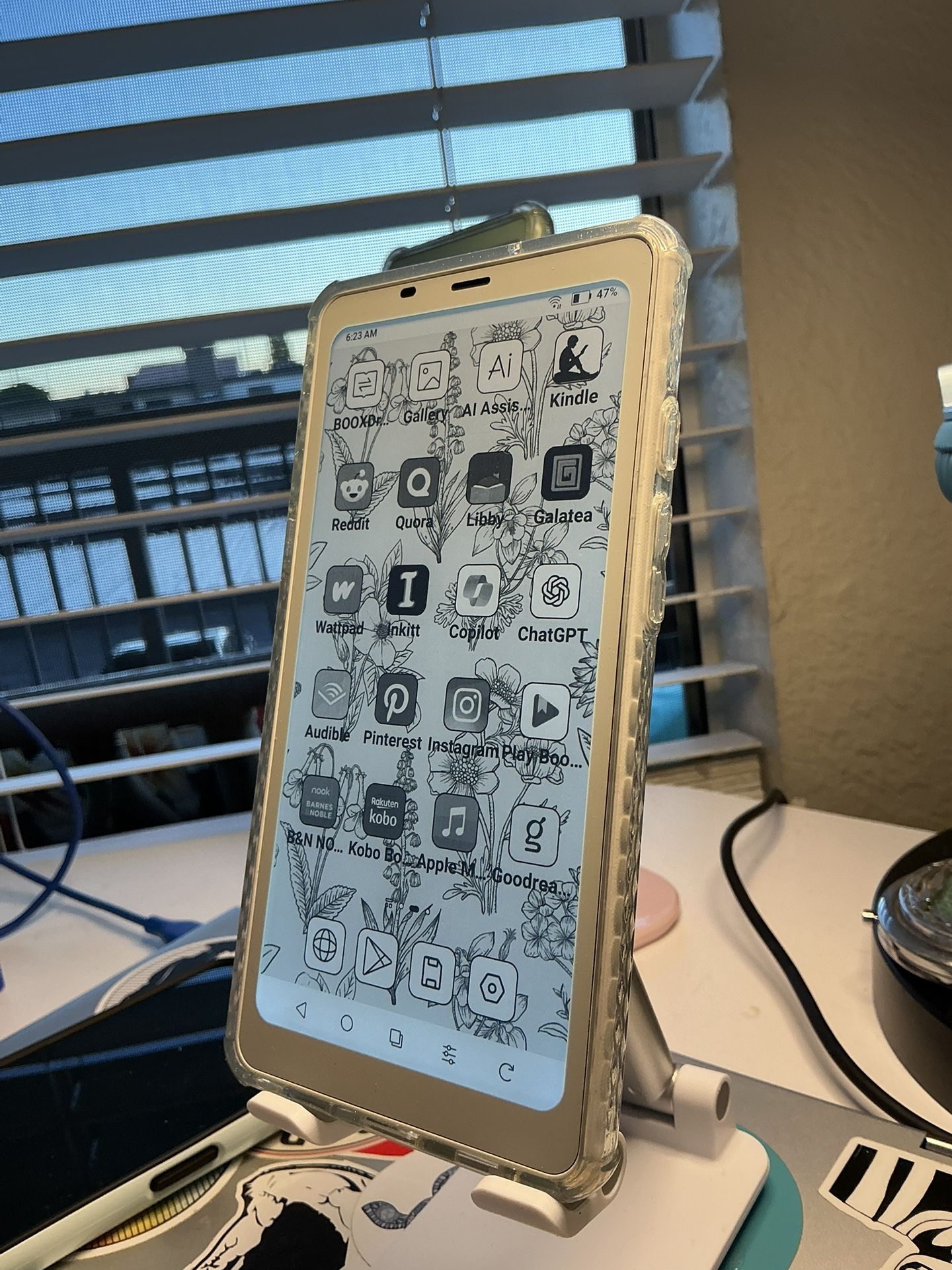BOOX Palma 1 W/128gb And Clear Glitter Case