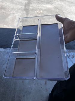 Clear Drawer Organizer Tray – Makeup, Bathroom, Desk & Kitchen Storage