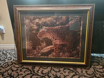 Leoperd picture beautifully framed