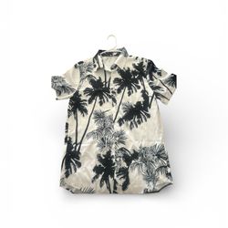 Men's Short Sleeve Hawaiian Shirt Button Down Size Small