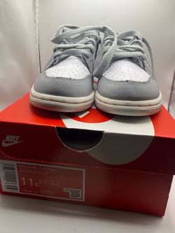 NIKE Dunk Low 'Pure Platinum Wolf Grey' Sneakers Toddlers Size 11C