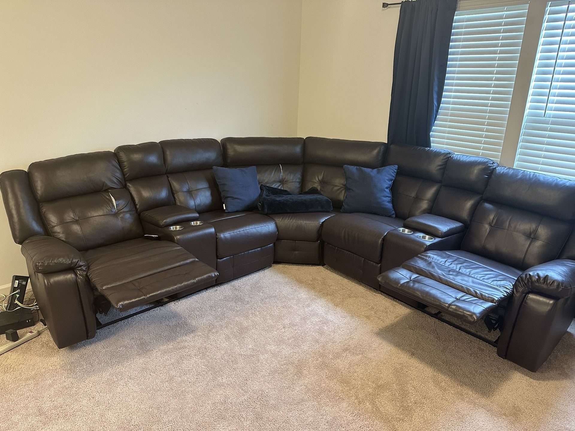 Brown Sectional Couch 