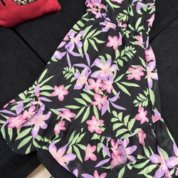 Beautiful Flower Dress Worn One Time 