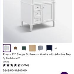 32” Bathroom Vanity