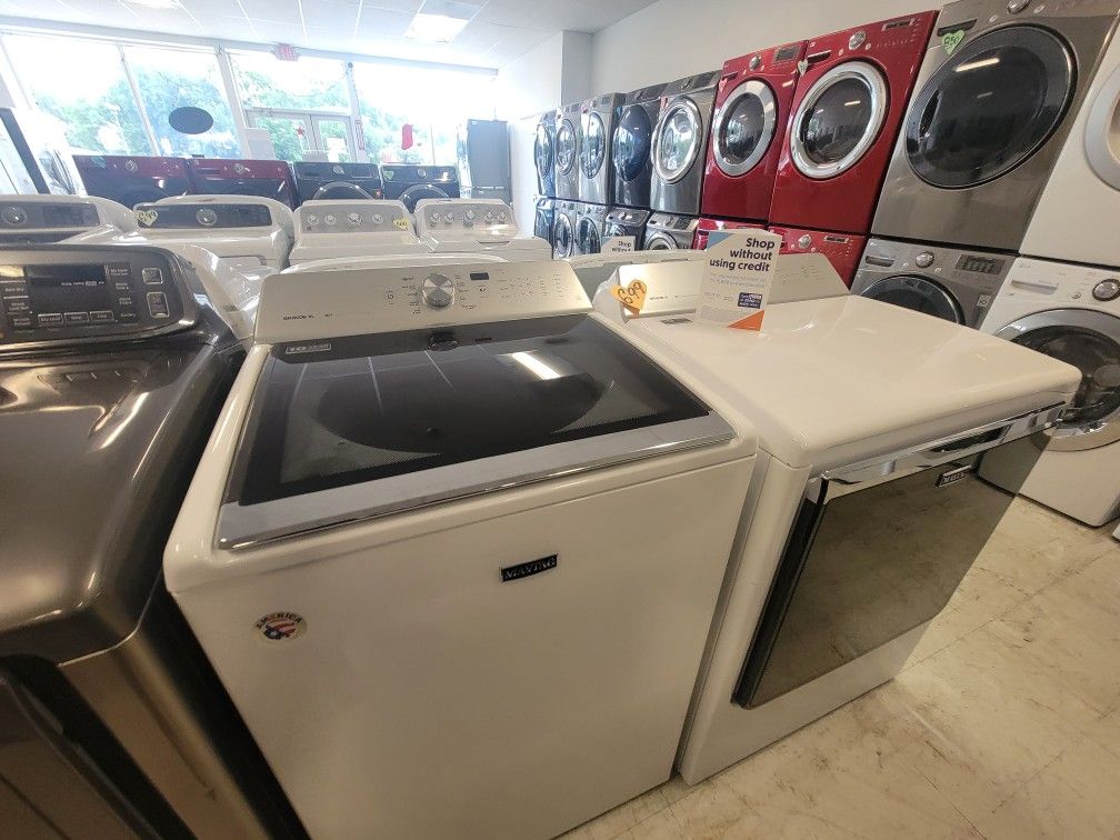 Tap Load Washer And Electric Dryer Set Used In Good Condition With 90days Warranty 