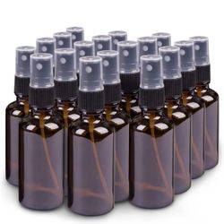 Brand New 24 Pack Of Amber Glass 2 Ounce Spray Bottles