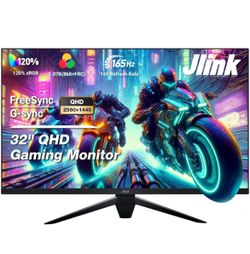 32inch Gaming Monitor, 165Hz IPS Display, QHD 2560 x 1440p Monitor