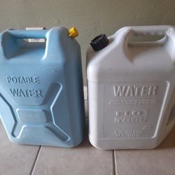 5 and 6 gallon water containers