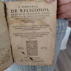 Tribunal De Religiosos/ 1617