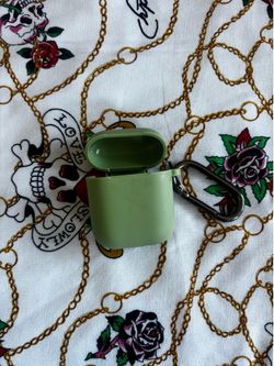 Green air pod case