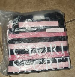 XL NEW VICTORIA'S SECRET GLITTER BLING STRIPED LONDON NEW YORK PARIS TOTE PURSE DUFFLE BAG PURSE SATCHEL