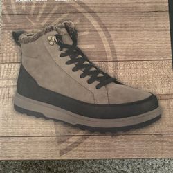 New Weatherproof Men's Logjam Memory Foam Sneaker Boots SIZE 10 Brown