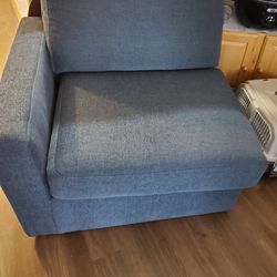 Blue chair part of love seat. $100 firm