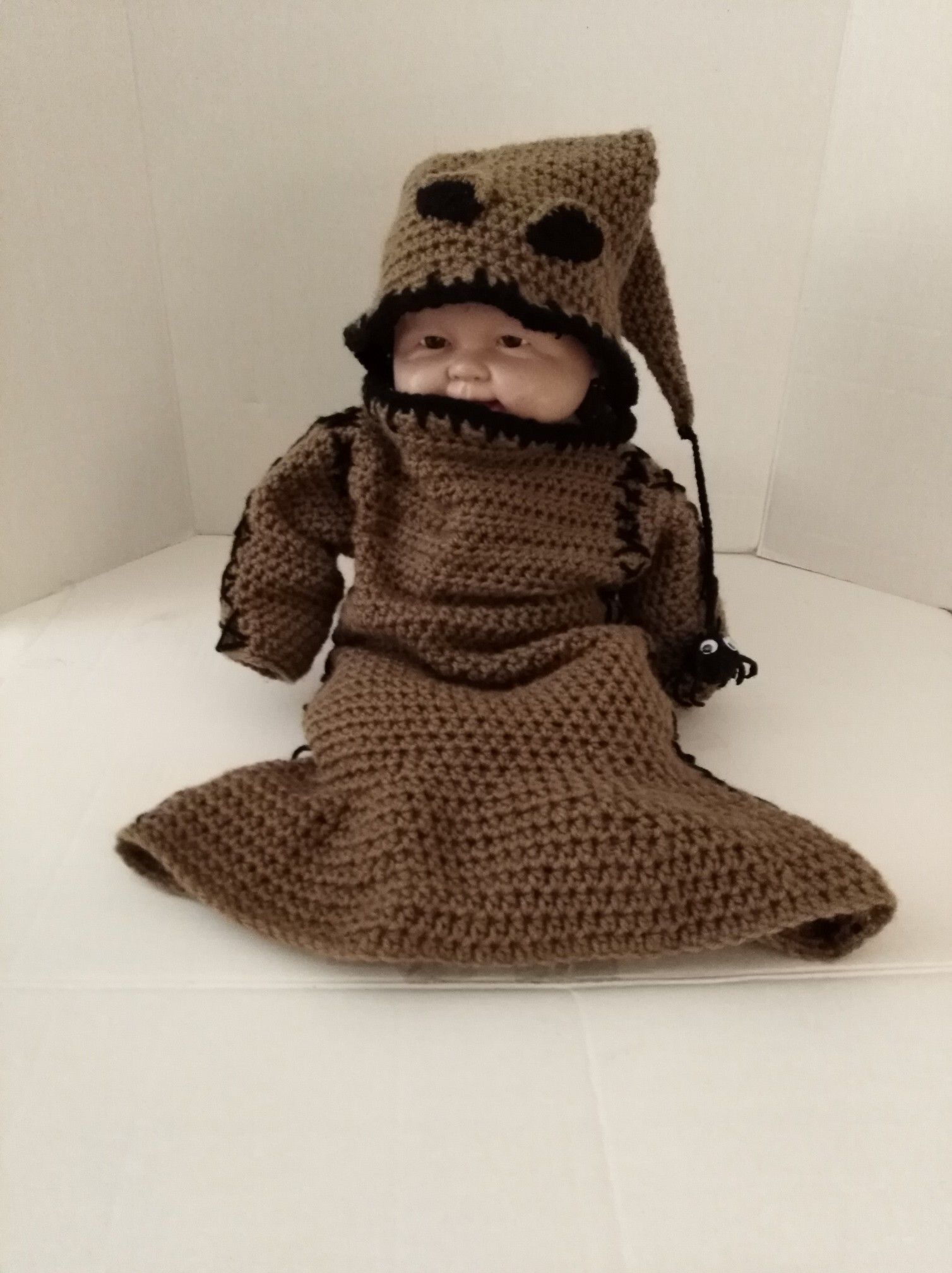 Oogie boogie crochet baby costume