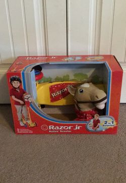 Razor jr horse scooter and hobby horse