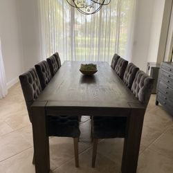 Restoration Hardware Reclaimed Russian Oak Parsons Rectangular Dining Table 
