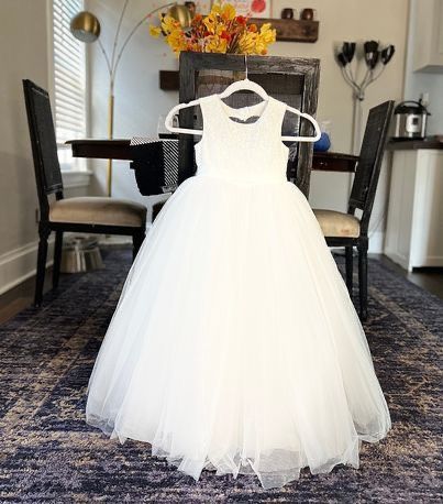  flower girl ball gown dress SZ 6 