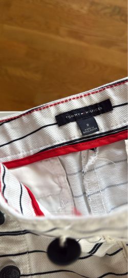 Tommy Hilfiger White Striped shorts Size 8
