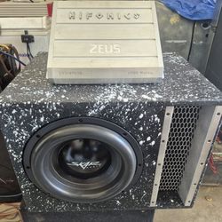 12 Inch SKAR EVL in Skar Ported Box And Hifonics 1200 Watt Amp